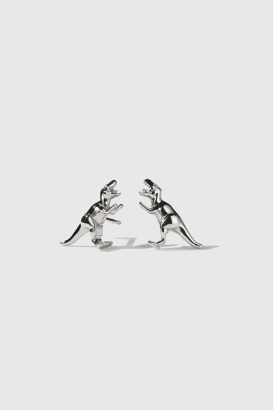 Dinosaur Stud Earrings - Sterling Silver