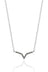 Star Line Necklace Pave - Black Spinel