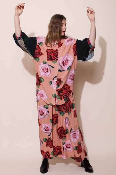 Ceremony Blouse - Roses/Patchwork