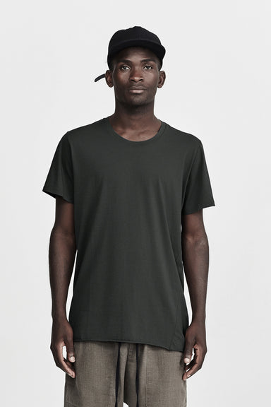 Crew Neck Tee - Charcoal/Khaki