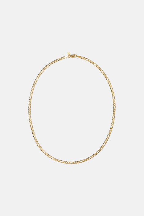 Figaro Fine Chain Necklace - Gold Plated