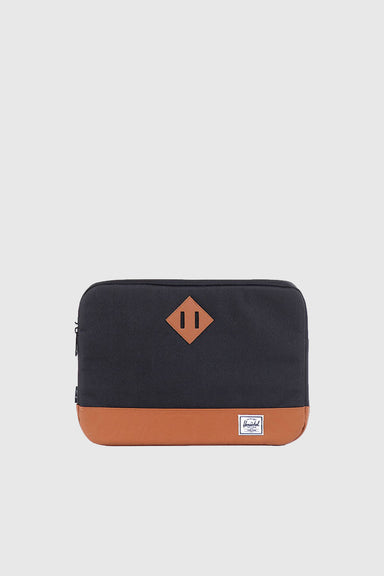 Heritage Sleeve for 13 inch Macbook - Black/Tan Synthetic