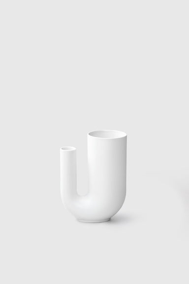 Tuba Vase Small - White