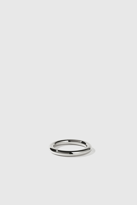 3mm Halo Band - Sterling Silver