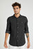 Men At Work LS Hemp Shirt - Washed Black