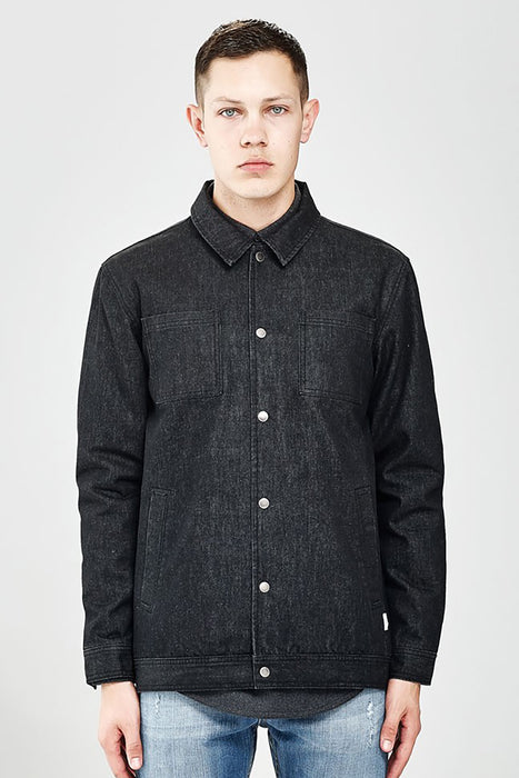 Coaches Jacket - Black Denim