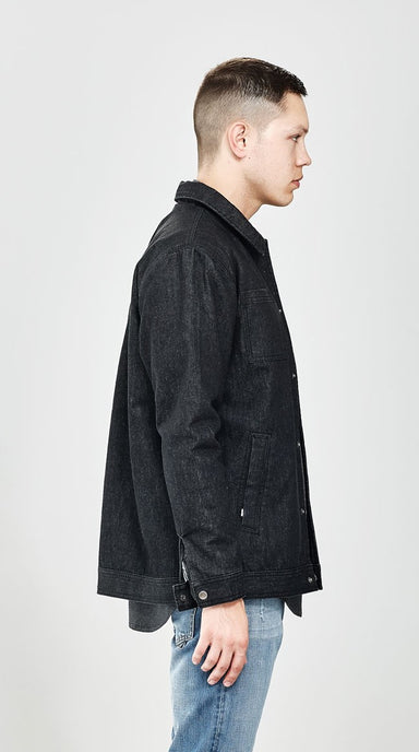 Coaches Jacket - Black Denim