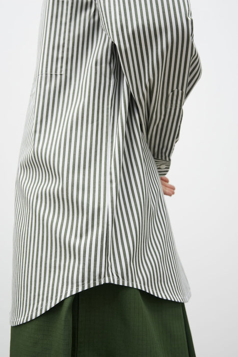 James Shirt - Deep Green Stripe