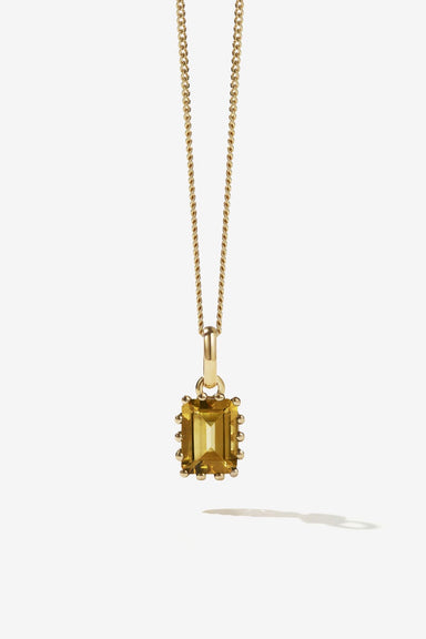 Lucia Necklace - Gold Plated / Citrine