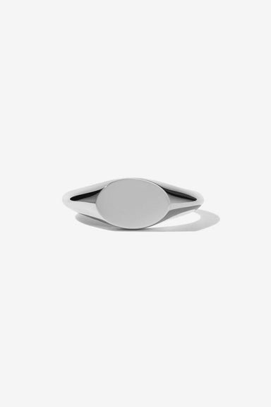 Mini Melrose Signet Ring - Sterling Silver
