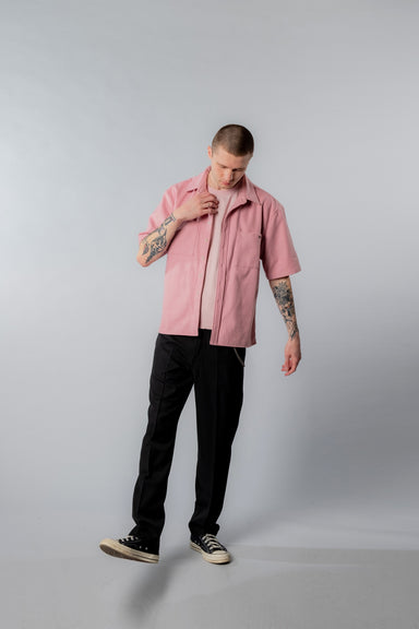 SS Over Shirt -Pink