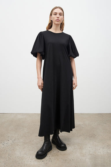 Poppy Sleeve Dress - Black
