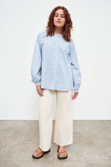 Poppy Shirt - Blue Stripe