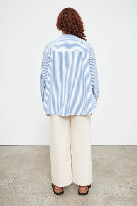 Poppy Shirt - Blue Stripe