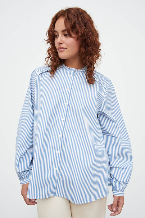 Poppy Shirt - Blue Stripe