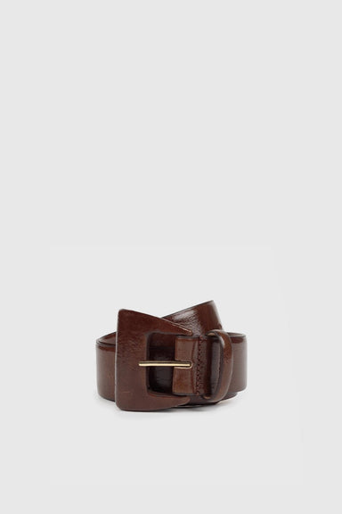 Prosecco Leather Belt - Brown