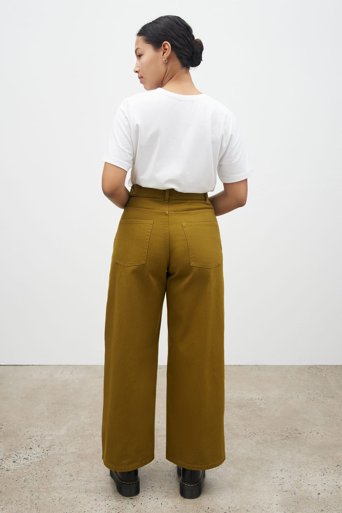 Kowtow Checkered Tee - Forest