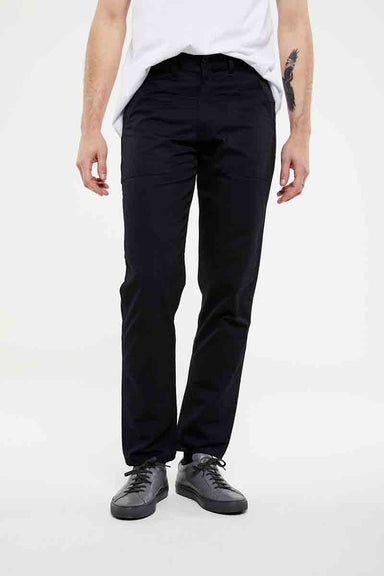 Slim Fit Four Pocket Fatigue - Black Twill