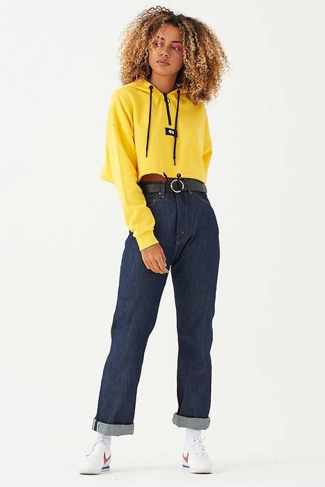 Cropped Hoodie - Yellow